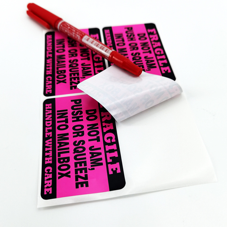 Wholesale Custom Hand With Love Security Shipping Warning Sticker Fragile Labels Stickers