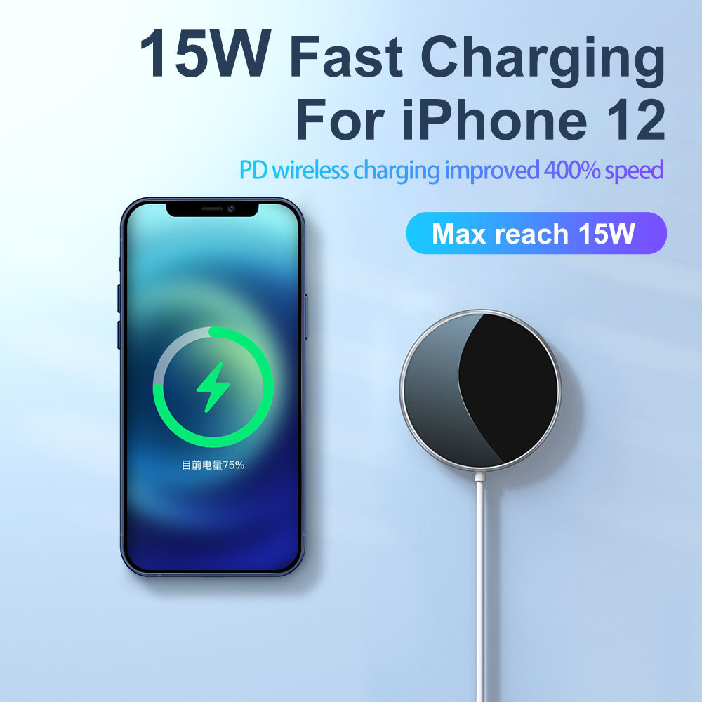 Tongyinhai mobile cell phone chargers parts accessory Factory Supply rohs portable 15W wireless charger for iphone 12