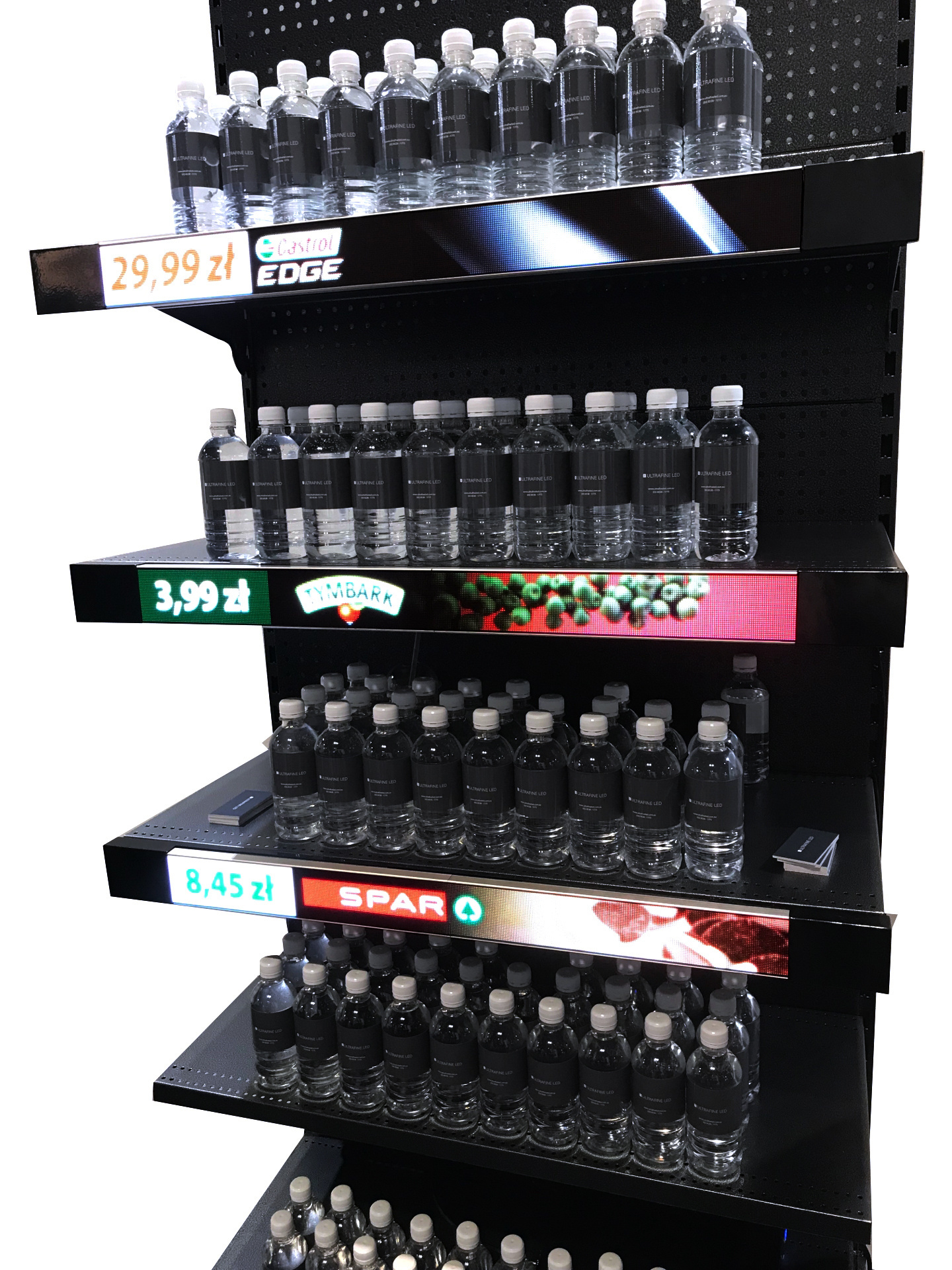 GOB P0.9 P1.2 P1.5 P1.8 Advertising Smart Shelf LED Display Screen Stretch bar screen for retail