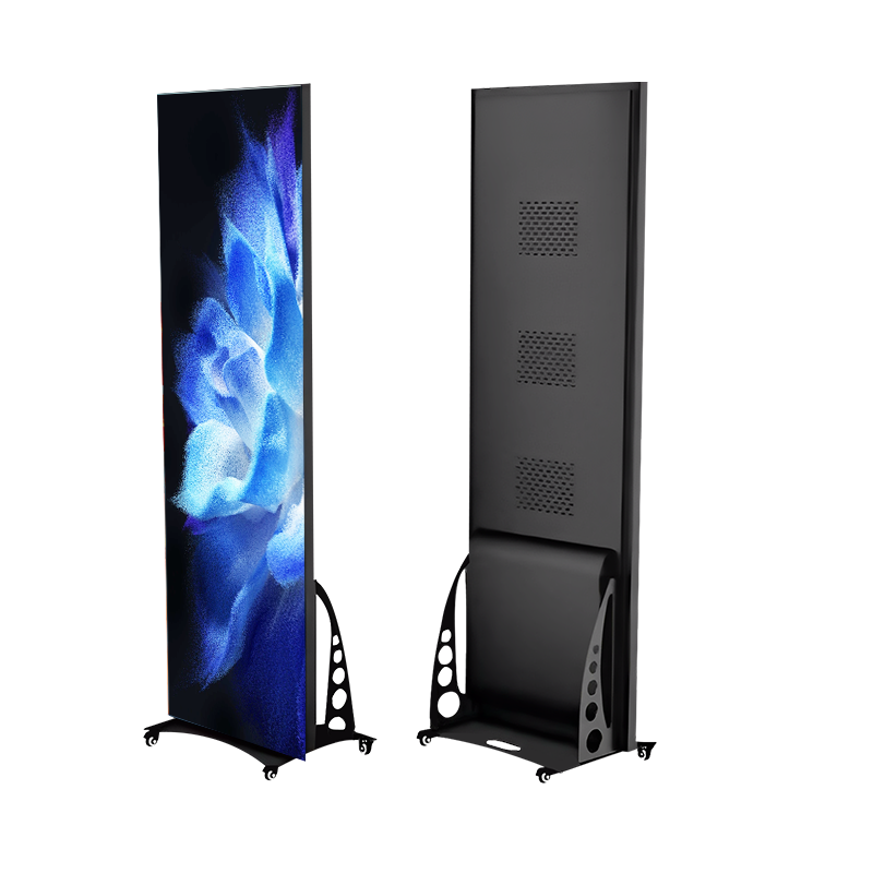 Height Adjustable Portable Indoor Led Poster WIFI USB control Standing Led Poster display 1920X640mm portable led poster screen