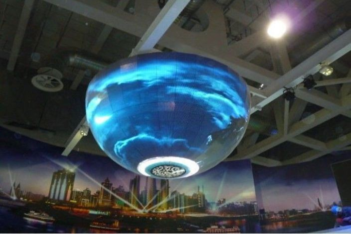 Color Video P6 Indoor Creative Spherical Flexible Ball Led 360 Degree Sphere Advertising Display