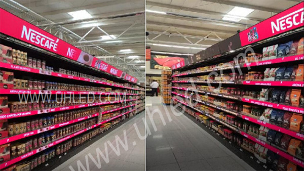 P1.25 HD LED Shelf Module Indoor Supermarket Shelf Display Price LED Ticker Programmable Text Message LED Moving Sign