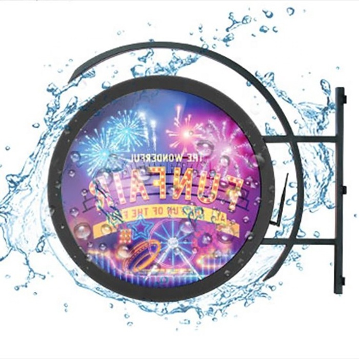 Outdoor Full Color  HD Circle Advertising Video Logo Media Player Digital Signage SDK Circular Round Screen LED Circle TV Screen