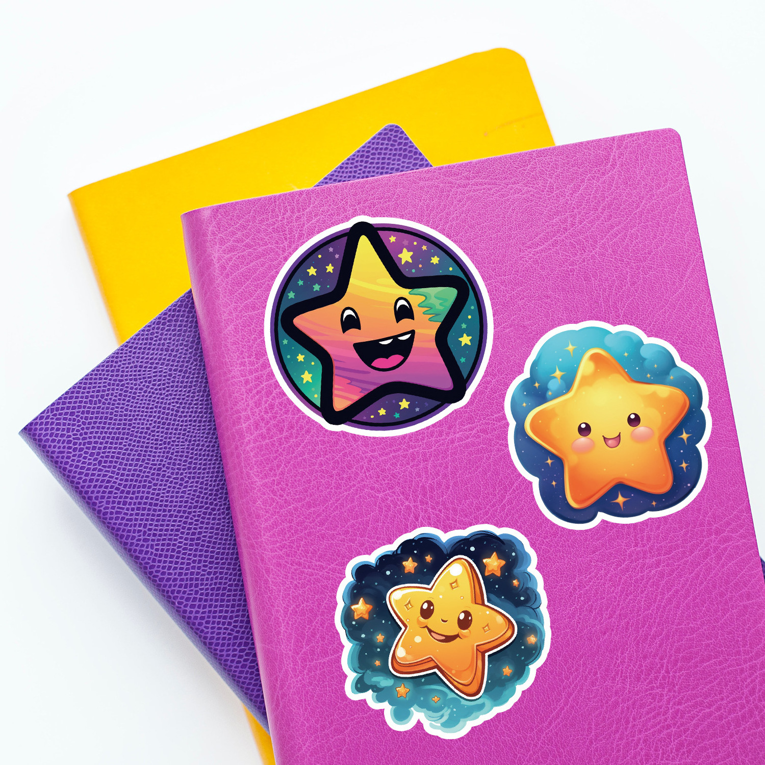 50pcs Star notebook phone stationery box decorative stickers waterproof creative children's cartoon stickers