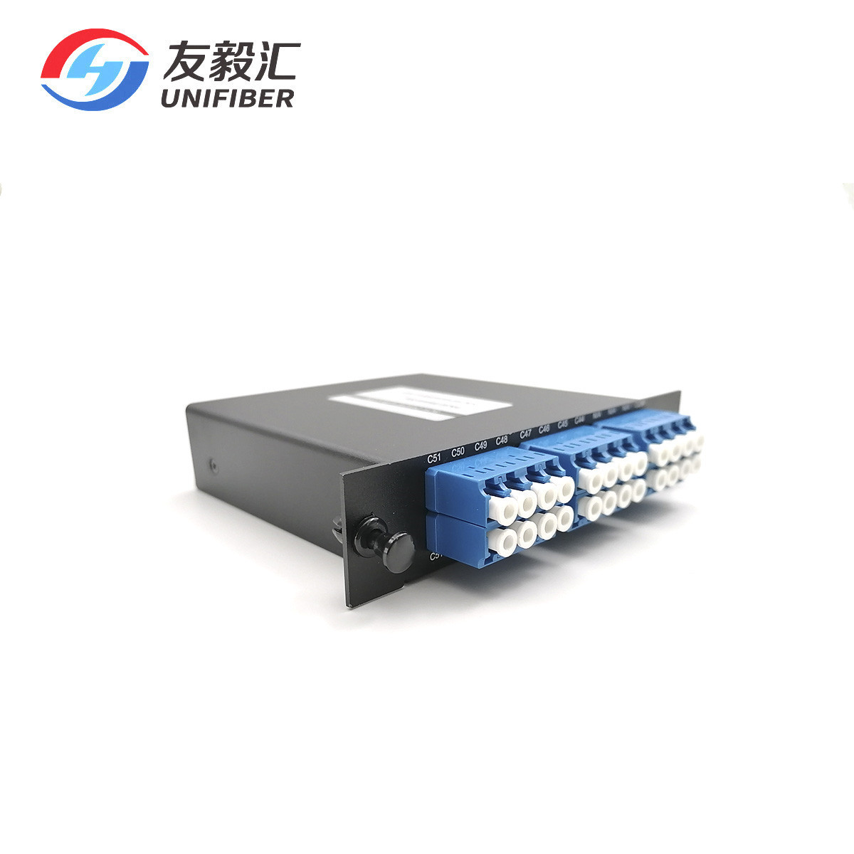 8CH 100Ghz DWDM Mux Demux Passive Optical Multiplexer LGX Cassette LC/UPC C44-C51