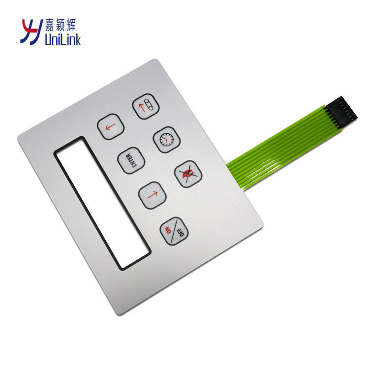 Custom Made Waterproof  membrane switch panel  money counting machine keyboard plate medical membrane switch panel