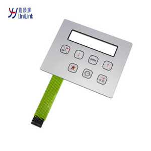 Custom Made Waterproof  membrane switch panel  money counting machine keyboard plate medical membrane switch panel