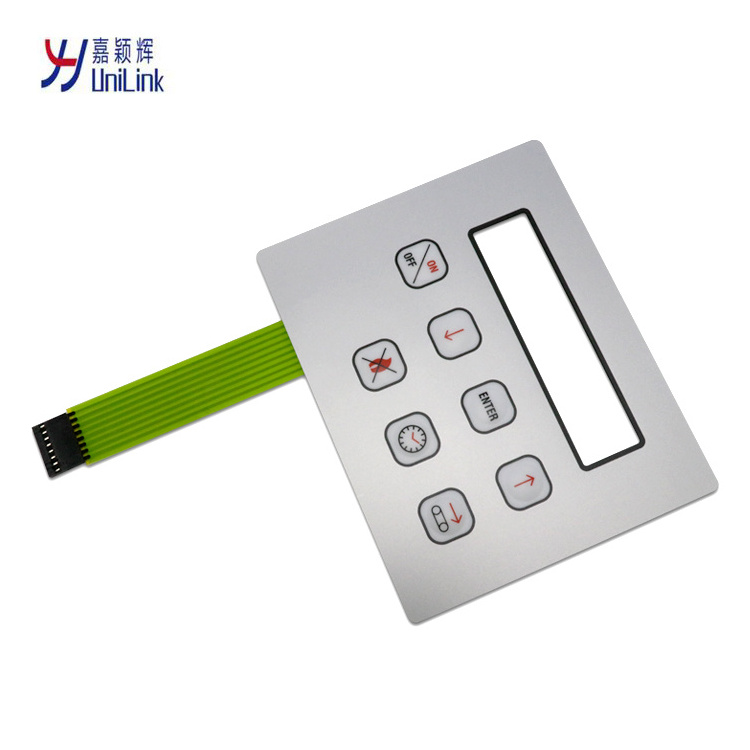 Custom Made Waterproof  membrane switch panel  money counting machine keyboard plate medical membrane switch panel