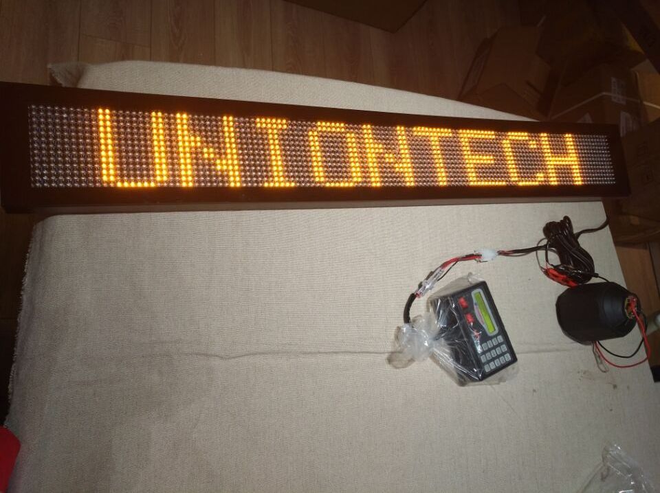 Uniontech Amber LED Message Warning Writing Light Board