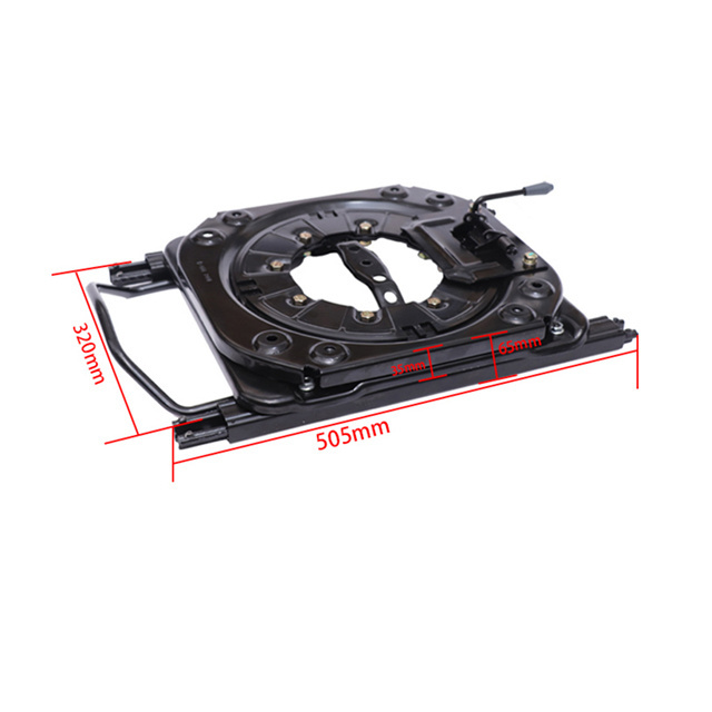 RV Seat Manual Rotating Base Swivel 360 Degree Rotary Swivel Plate Base with Double Slide Rail