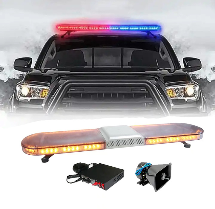 2023 emergency lights for vehicles rotator light bar emergency strobe flash amber light bar