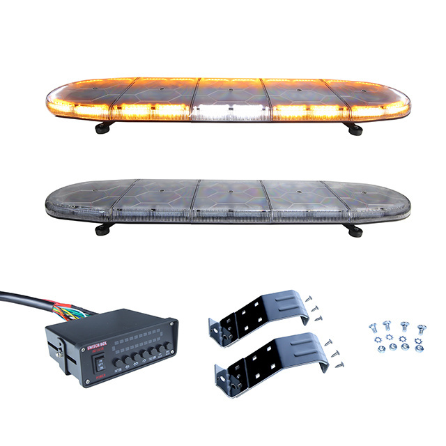 2024 Super light multi color single color amber red blue white strobe warning light bar