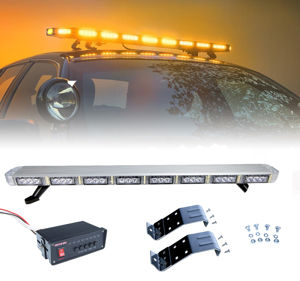 LED light bar for vehicle car amber flashing warning strobe light bar Recovery truck lightbar tow truck