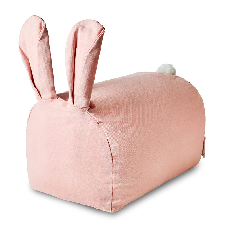 Manufacturer Wholesale Kids Couch Rabbit Shape Sofas Cover Chairs Lounger Seat Bean Bag Chair Color Pink Cover Gaming For Kids