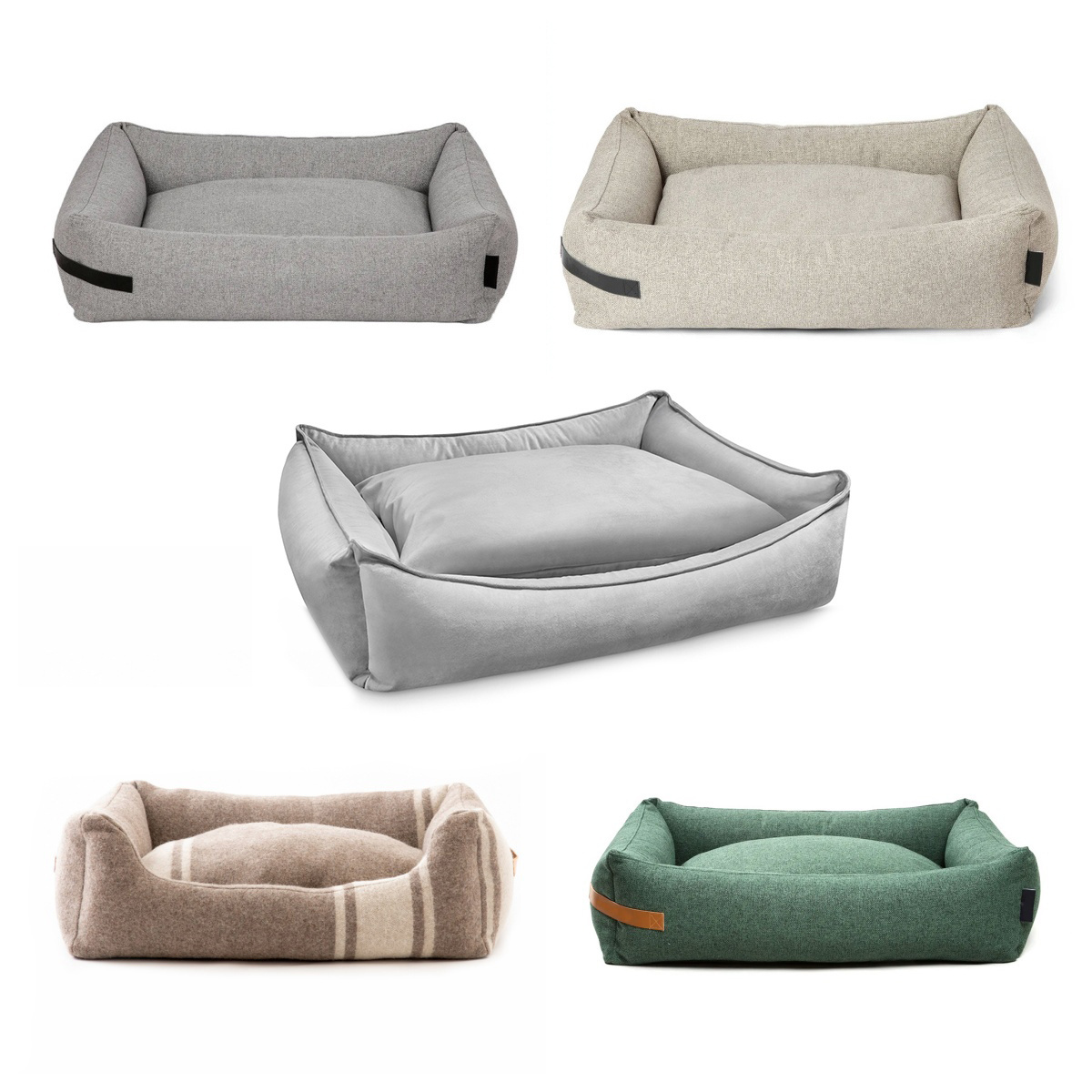 Puppy Boucle Cooling Pet Beds Custom Soft Warm Machine Washable Dog Bed Sofa Large Dog Orthopedic Luxury Memory Foam Dog Bed