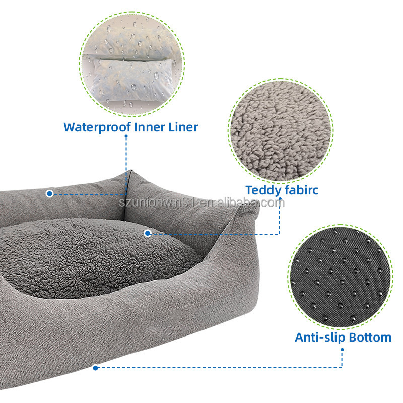 handmade square heated chew proof custom puppy cat dog xxl cooling luxury orthopedic dog bed sofa memory foam pet beds