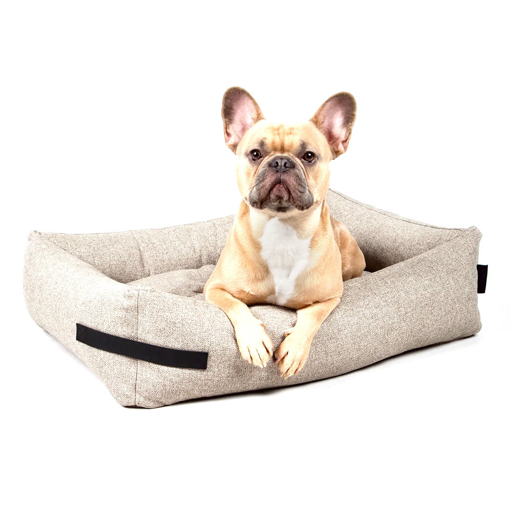 Puppy Boucle Cooling Pet Beds Custom Soft Warm Machine Washable Dog Bed Sofa Large Dog Orthopedic Luxury Memory Foam Dog Bed