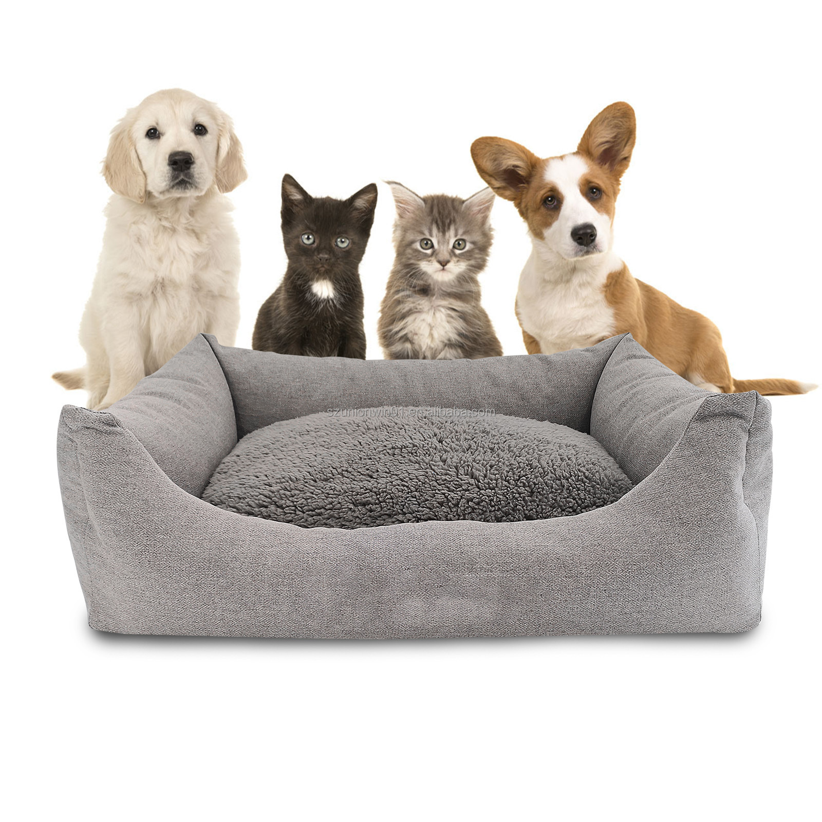 handmade square heated chew proof custom puppy cat dog xxl cooling luxury orthopedic dog bed sofa memory foam pet beds