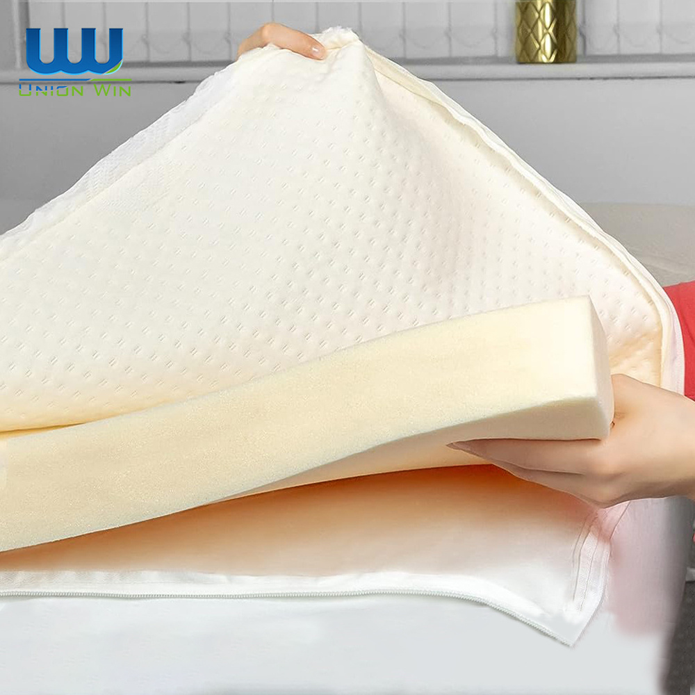 Orthopedic hotel bamboo cool waterproof egg crate sleep well pads mattress topper memory foam