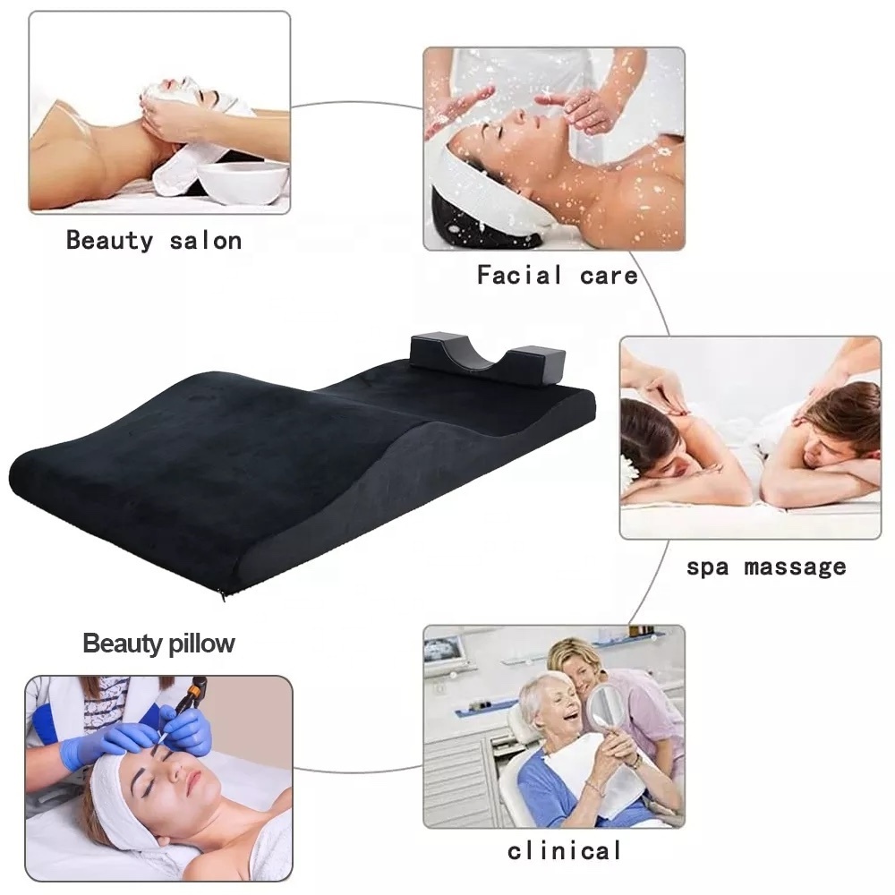 materasso lettino estetica mattress eyelash anatomical mattress wave foam sponge lash bed mattress eyelash  for lash bed