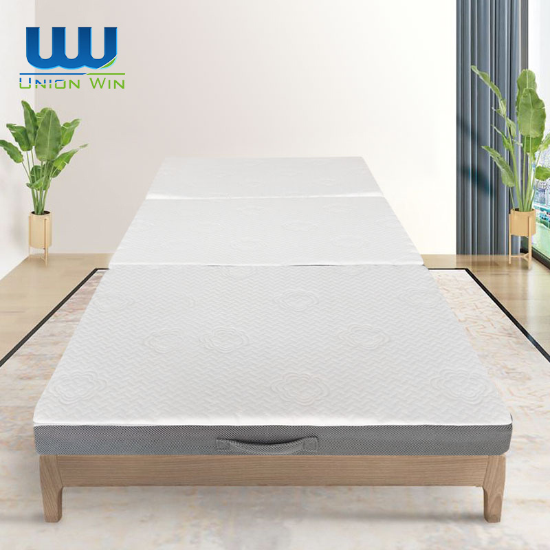 6cm/7.5cm/10cm Thickness 3-Folding Double Layer Ergonomic Cutting Memory Foam Mattress Topper