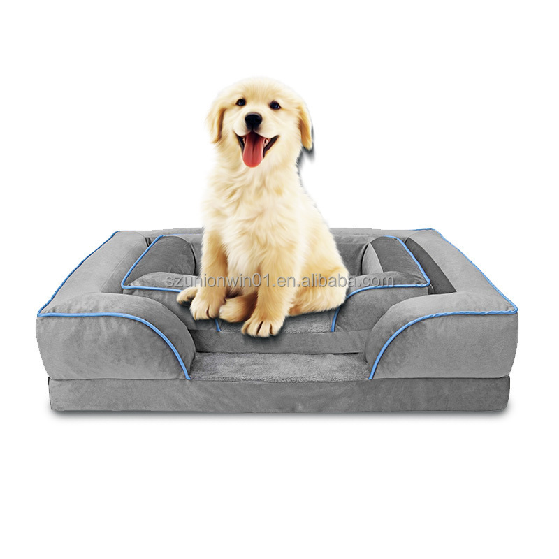 Cama De Perro Waterproof Heated Wholesale Boucle Plush Calming Travel Bed Cat Dog Xxl Soft Luxury Machine Washable Dog Bed