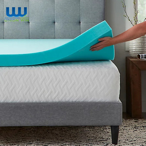 silicone material soft cooling 2 inch to 4 inch Pressure Relieving Memory Foam mattress pad gel  topper