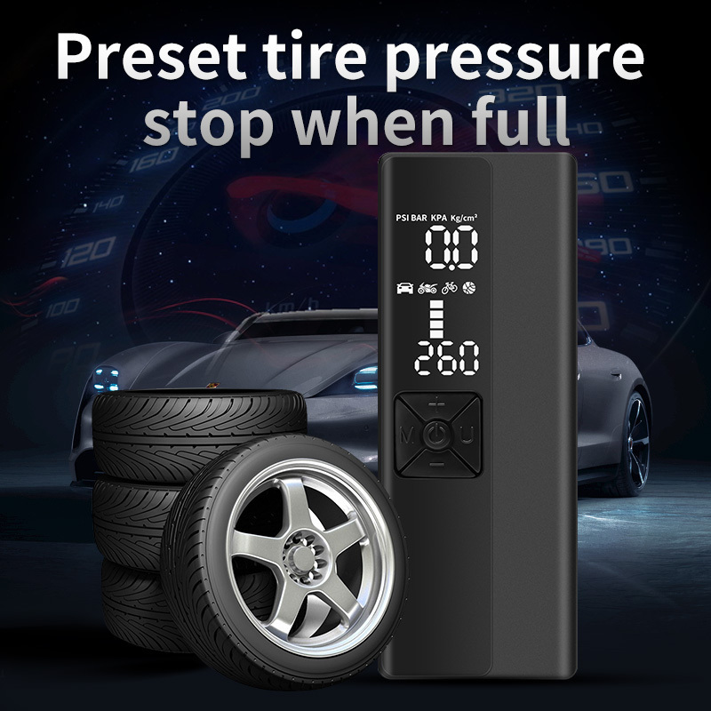 Portable Electric Air Pump Small Tire Pump Wireless Air Compressor Bicycle Motorcycle Ball Car Tire Inflator