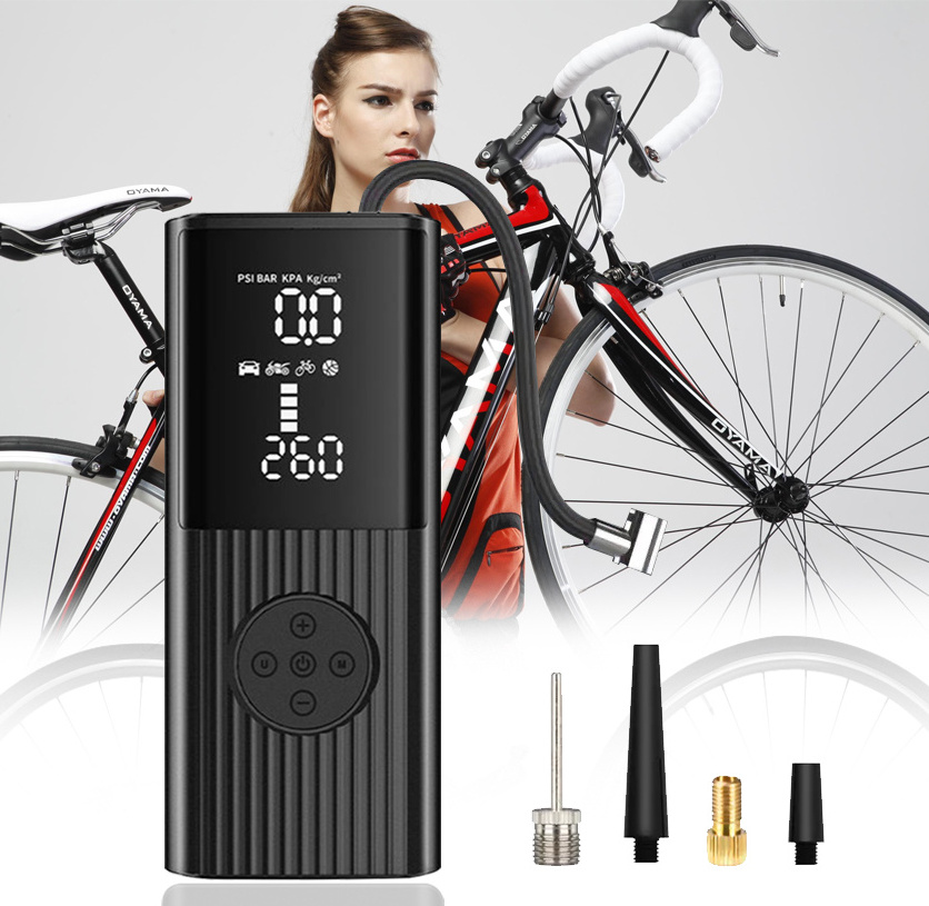 Mini Electric Wireless Double Cylinder Car Air Compressor Dc 12V Portable Multi-Function Air Pump Tire Inflators For Car