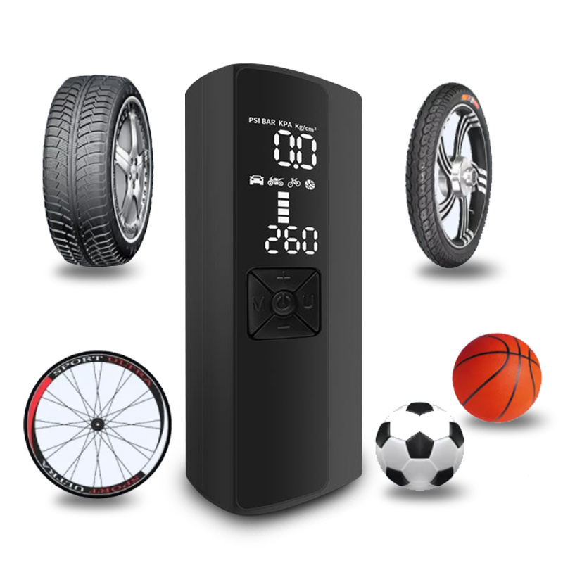 Portable Electric Air Pump Small Tire Pump Wireless Air Compressor Bicycle Motorcycle Ball Car Tire Inflator