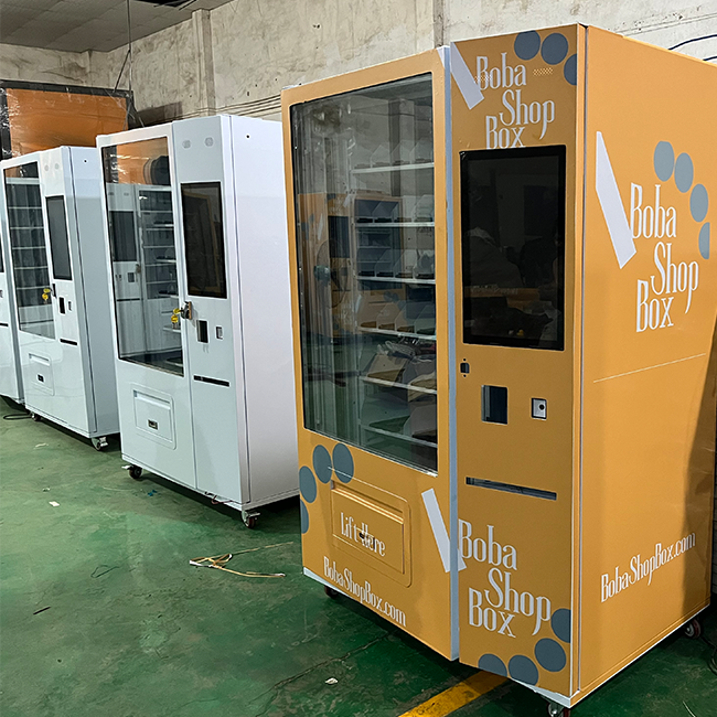 Factory OEM ODM Elevator vending machine/Food/drink/beatuy/combo/snack /mystery box vending machine Cooling and heating feature