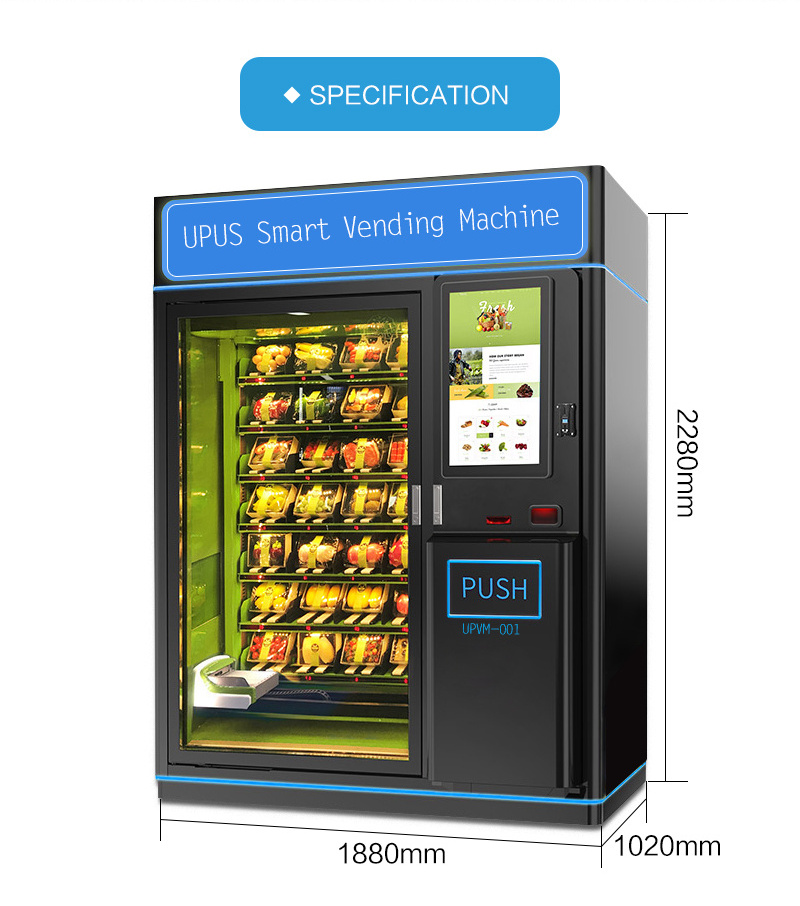 Smart Vending Machine with Robot arm and lift elevator / carrier