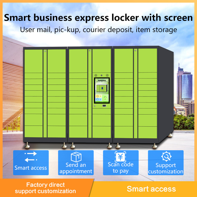 smart cabinet  smart parcel locker Smart Parcel delivery Locker 7*24 working self-service (drop-off and pick-up) beach locker