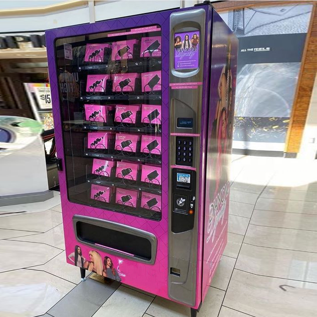 Popular in Europe smart Beauty vending machine Eyelash Finger Nails False Hair Wig Cosmetic Vending Machine for Retail Items