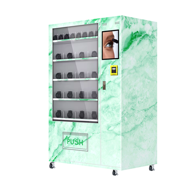 Popular beauty retail items cosmetics combo vending machine wall custom small lash automatic hair eyelash/hair vending machines