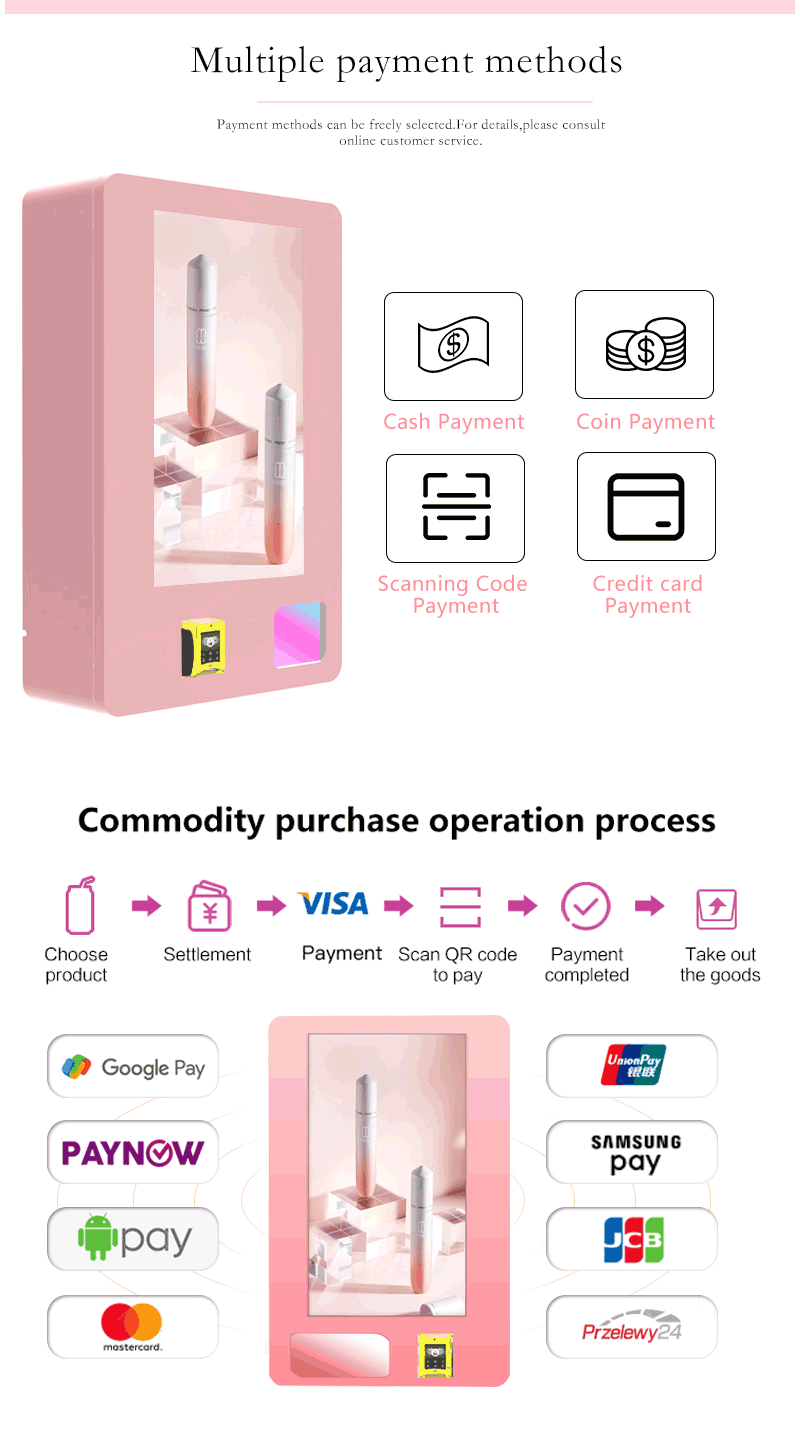 Mini vending machine for cigarettes /Cosmetics /food/Snack/Small/Beauty vending machine touch screen