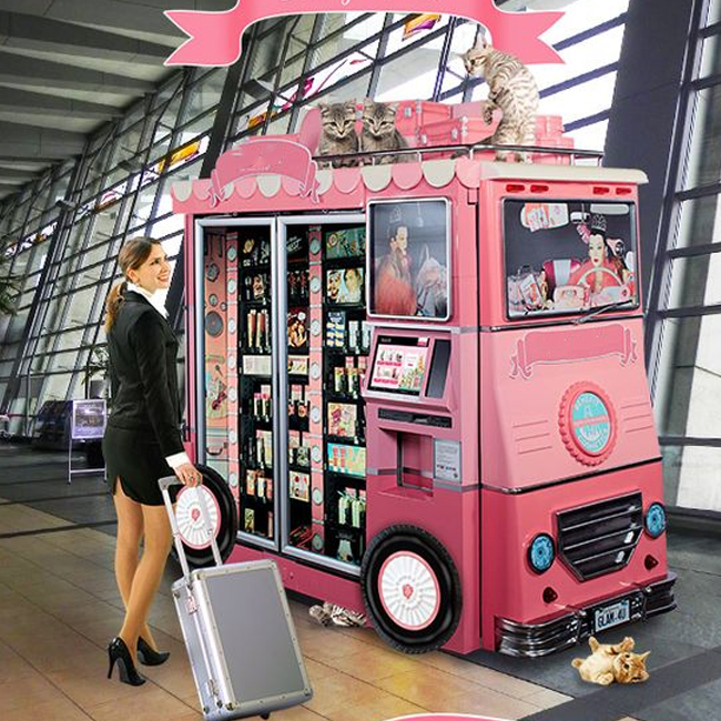 Mini vending machine for cigarettes /Cosmetics /food/Snack/Small/Beauty vending machine touch screen