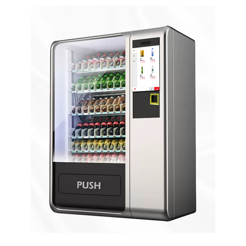 Big vending machine Combo/Food/Drink/Elevator vending machine with cooling unit and various payment system