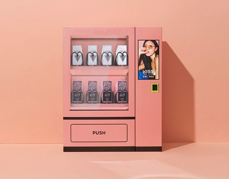 Mini vending machine touch screen wigs for black women Mini eyelas/hair vending machine small smart vending machine