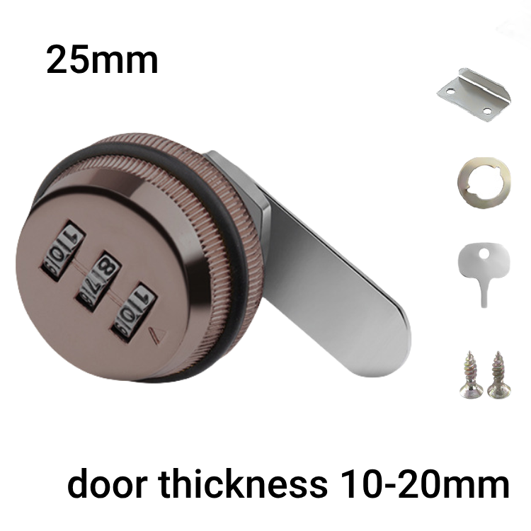 waterproof mechanical combination code dial lock for safe box 3 wheel mechanical fireproof combination secure storage cabinet