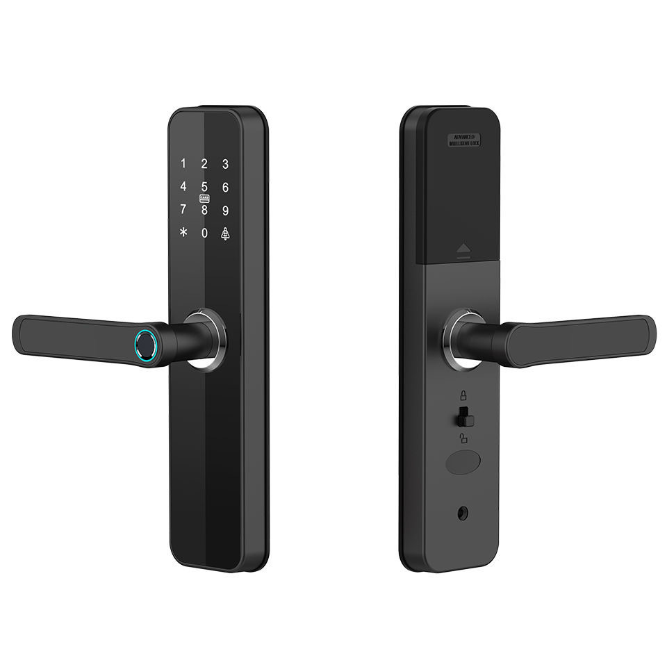 Home Electronic Smartphone APP Wifi Digital Tuya Smart Lock Fingerprint Door Lock Keyless Smart Door Handle Lock