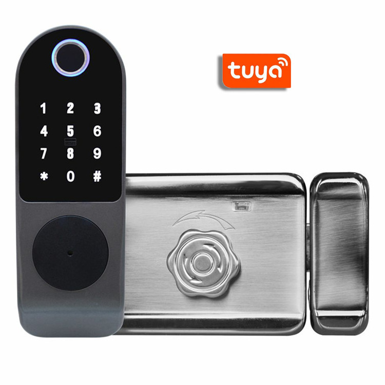 Anti-theft Tuya Smart Lock Keyless Fingerprint Door Lock With Card Wireless Access Control Keypad