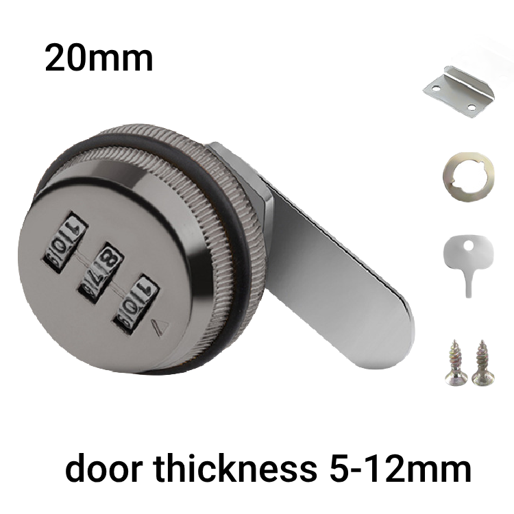 keyless cabinet drawer password code lock for sauna room external high quality safe zinc alloy cabinet 3 digits combination lock