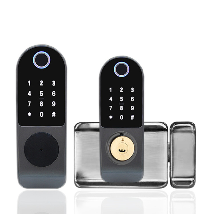 Anti-theft Tuya Smart Lock Keyless Fingerprint Door Lock With Card Wireless Access Control Keypad