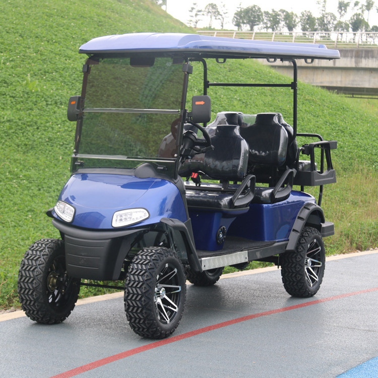 uwant 2+2 Seater Electric Golf Cart/Golf Buggy For Sale Lithium Battery 5KW7KW System  gas powered electric golf cart