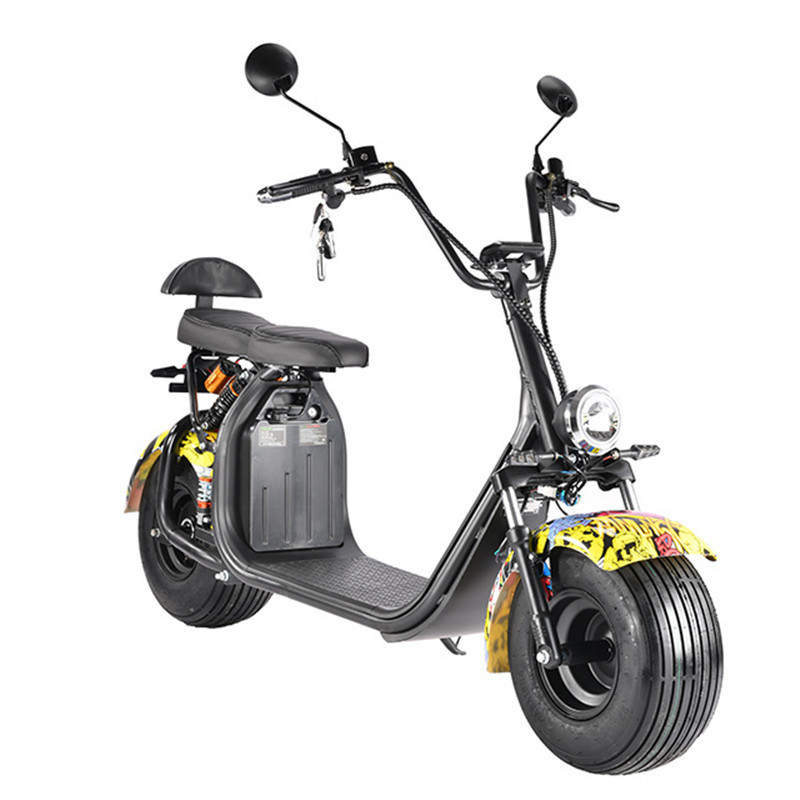 uwant Powerful Electric Golf Cart Scooter 2000w Fat Tire Classic Design Citycoco Sports For Adults Wide 2 Wheels