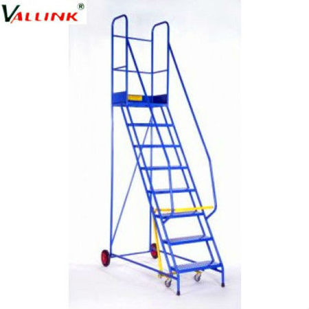 Industrial Ladder warehouse steel moveable mobile  rolling Platform Ladder