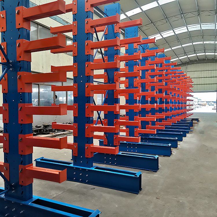 Heavy Duty Double Sided Storage Racks Cantilever Racking For Warehouse Structural Hose Cantilever Shelves