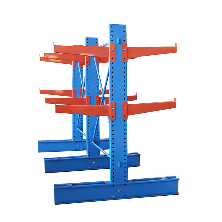 Heavy Duty Double Sided Storage Racks Cantilever Racking For Warehouse Structural Hose Cantilever Shelves