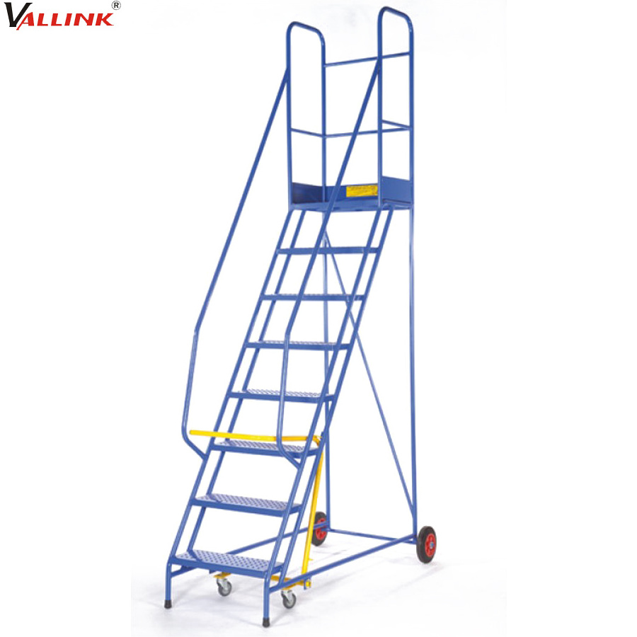 Easily Aluminum Assembly Movable Safety Step 3-step Platform Step Ladder With Platform For Supermarkets